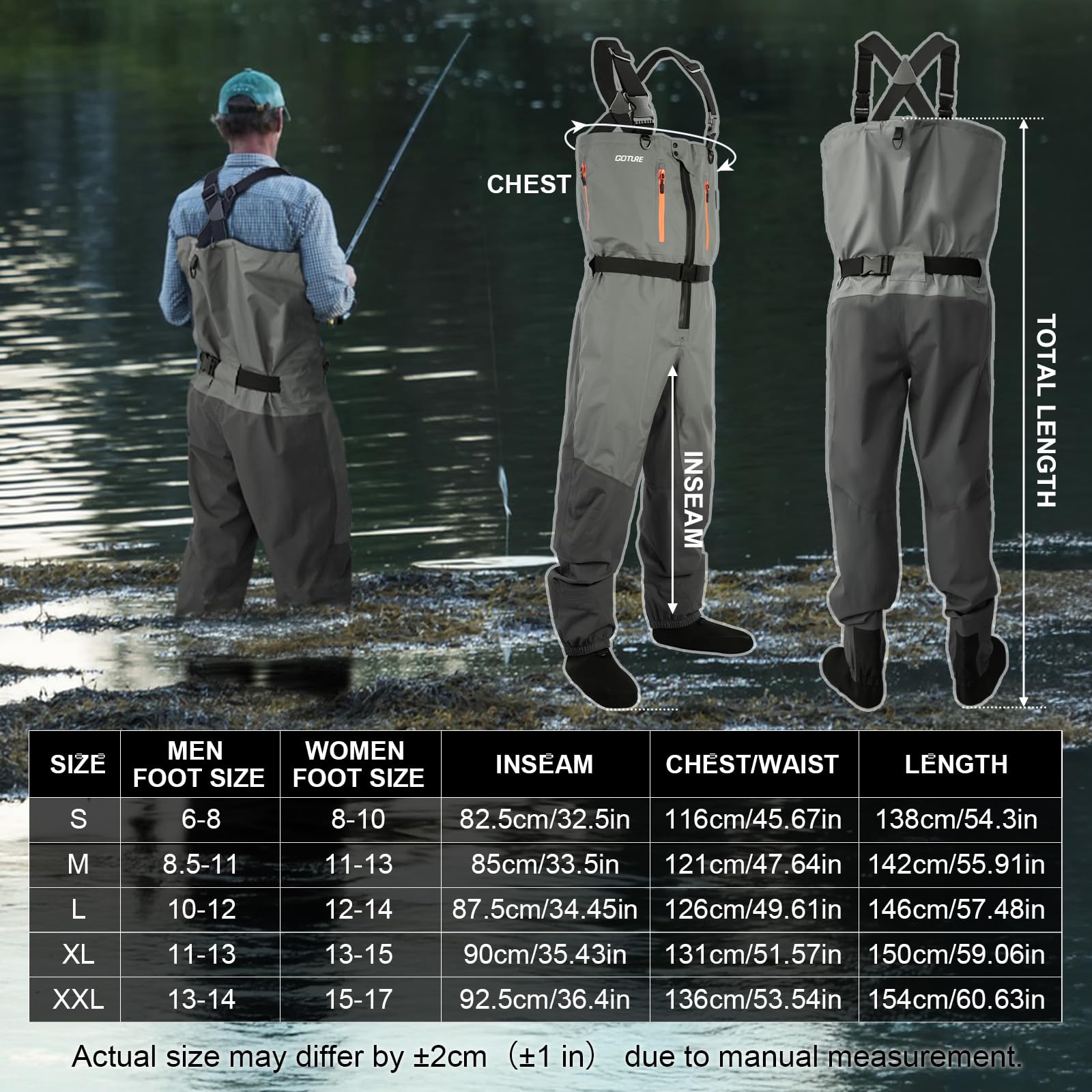 Goture 5-Layer Waterproof Fish - огляд і ціна Fishing Waders