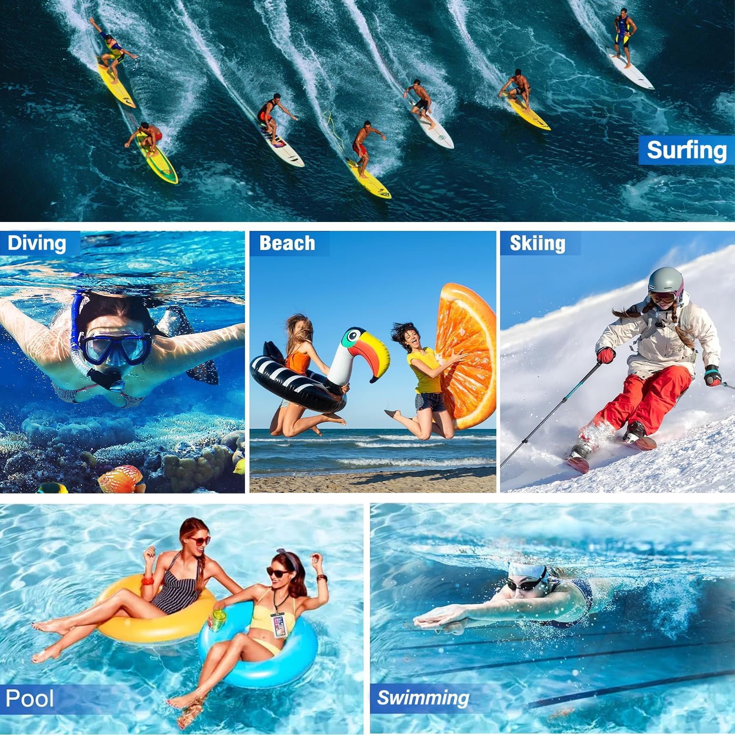 3 Pack Multicolor IPX8 Waterpr - огляд і ціна Fishing Bag Waterproof