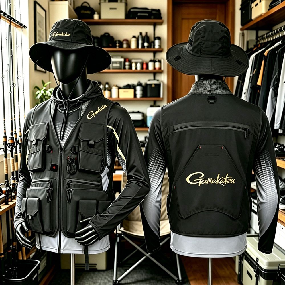 Gamakatsu Men Multi-Pocket Fis - огляд і ціна Fishing Rain Suit