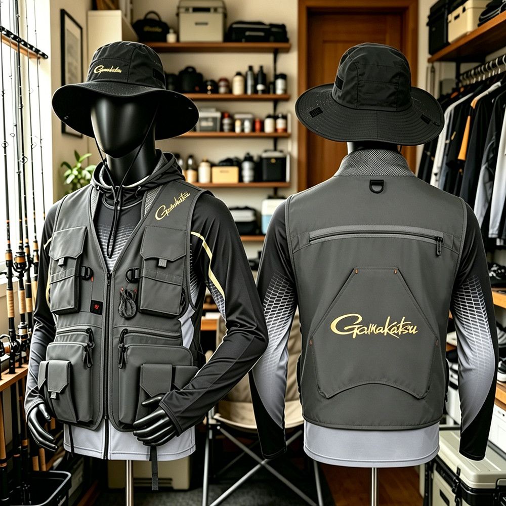 Gamakatsu Men Multi-Pocket Fis - огляд і ціна Fishing Rain Suit
