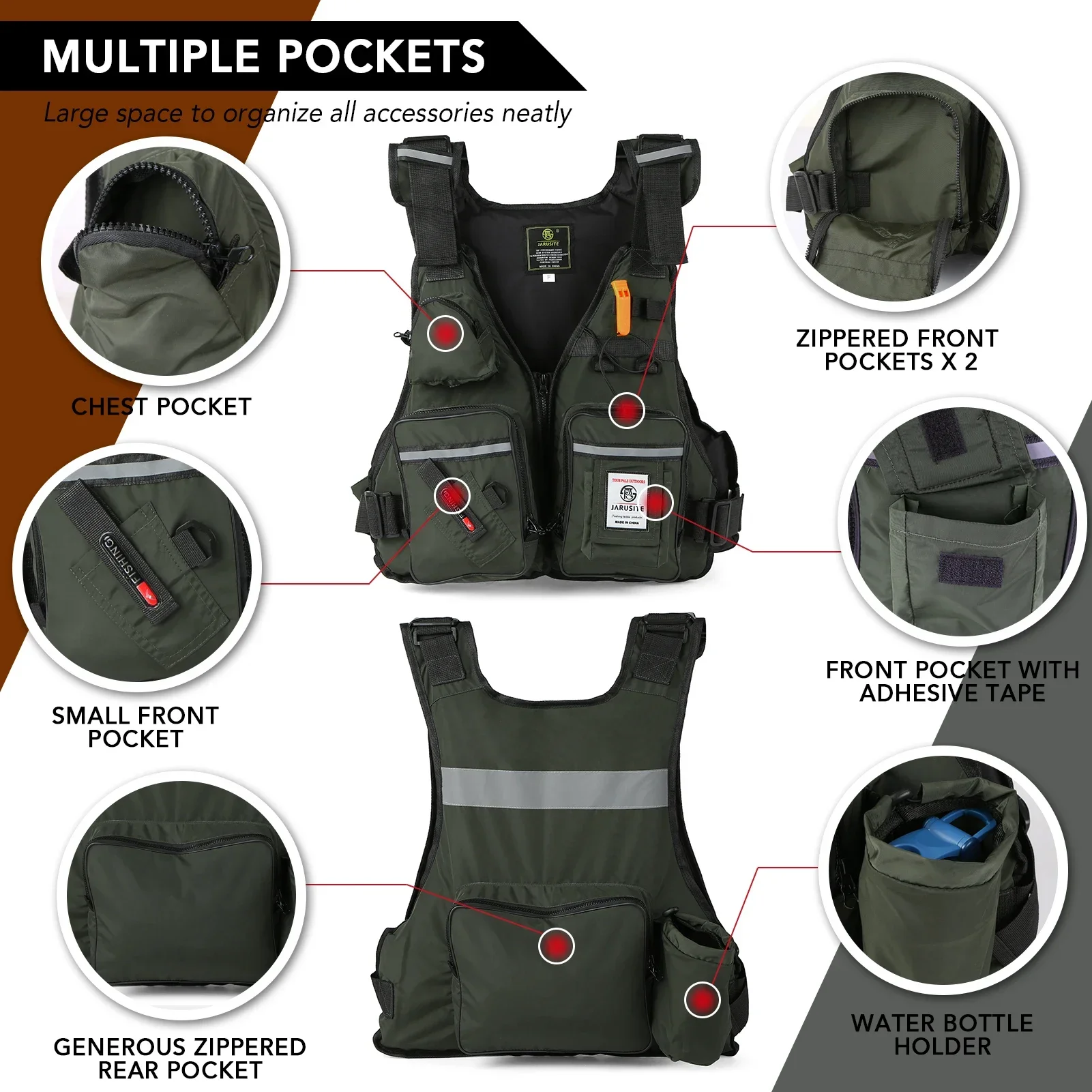 2026 Adult Lure Life Jacket Ro - огляд і ціна Fishing Jacket Waterproof