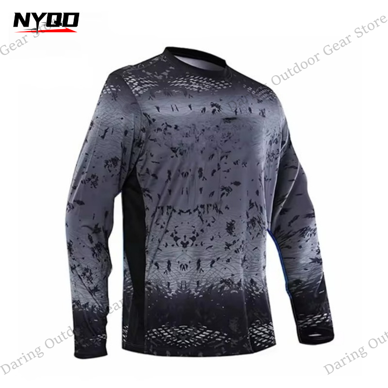 Men's Long Sleeve UPF 50+ Fish - огляд і ціна Fishing Shirt Uv Protection