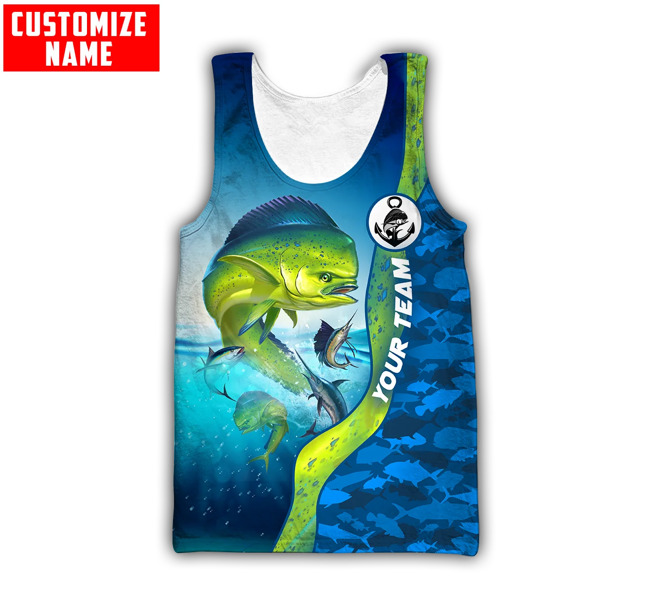 Custom name Mahi mahi fishing  - огляд і ціна Fishing Vest