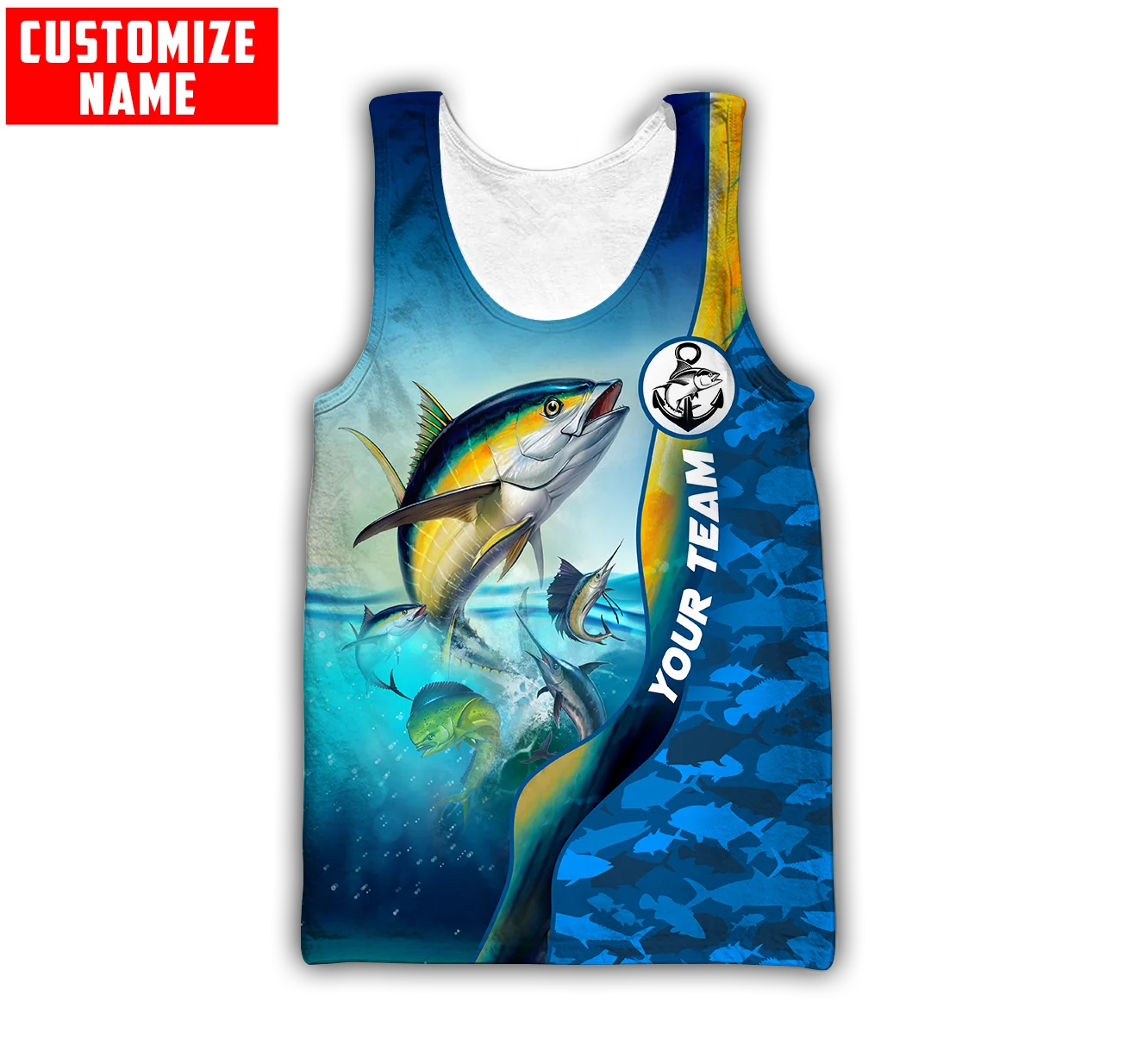 Custom name Mahi mahi fishing  - огляд і ціна Fishing Vest